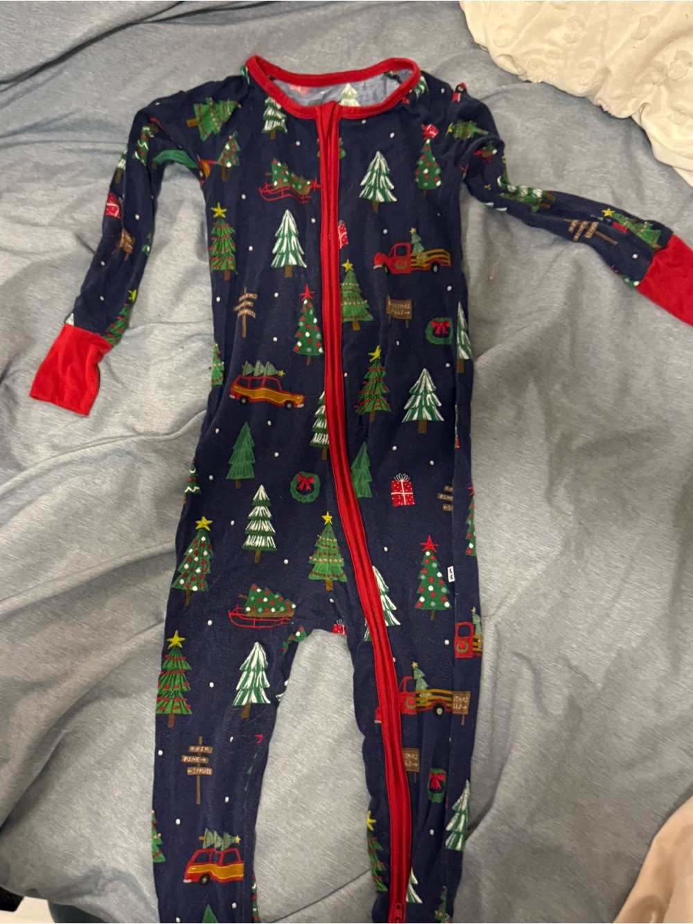 Little Sleepies Christmas Zippy 3T